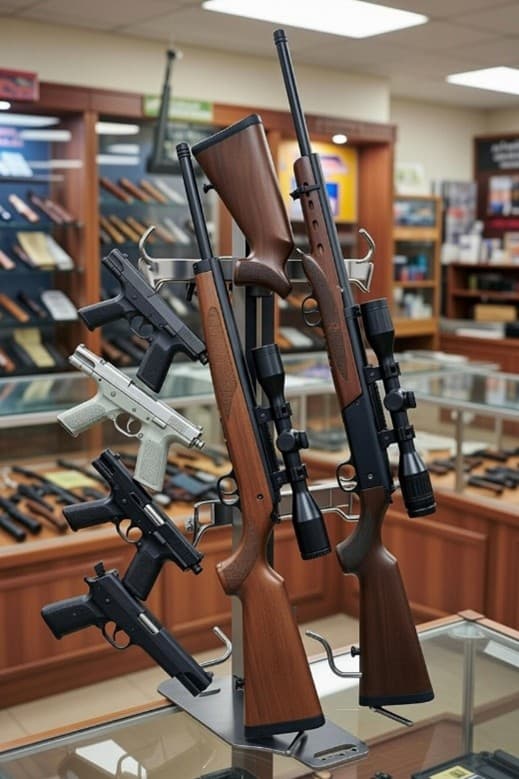 Firearms retail display